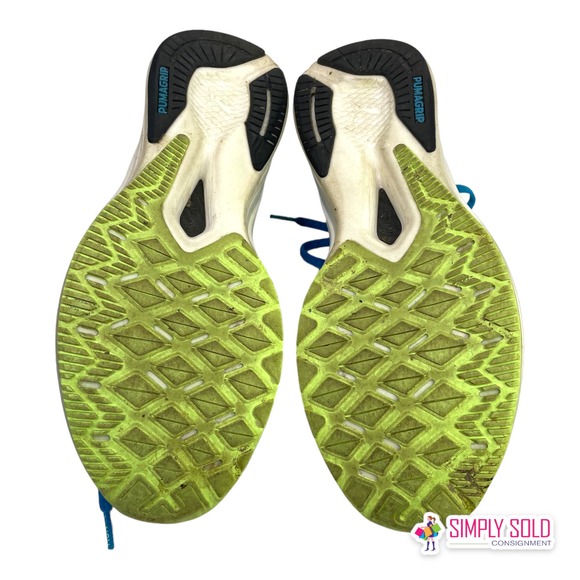 Puma Deviate Nitro Wildwash Running Shoes Men's Blue Mesh Sneakers Lace-Up 11 - Picture 10 of 11